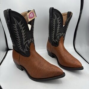 Nocona Boots Mens Size 11 EEE Point Toe Black Leather Western Cowboy 7652518303